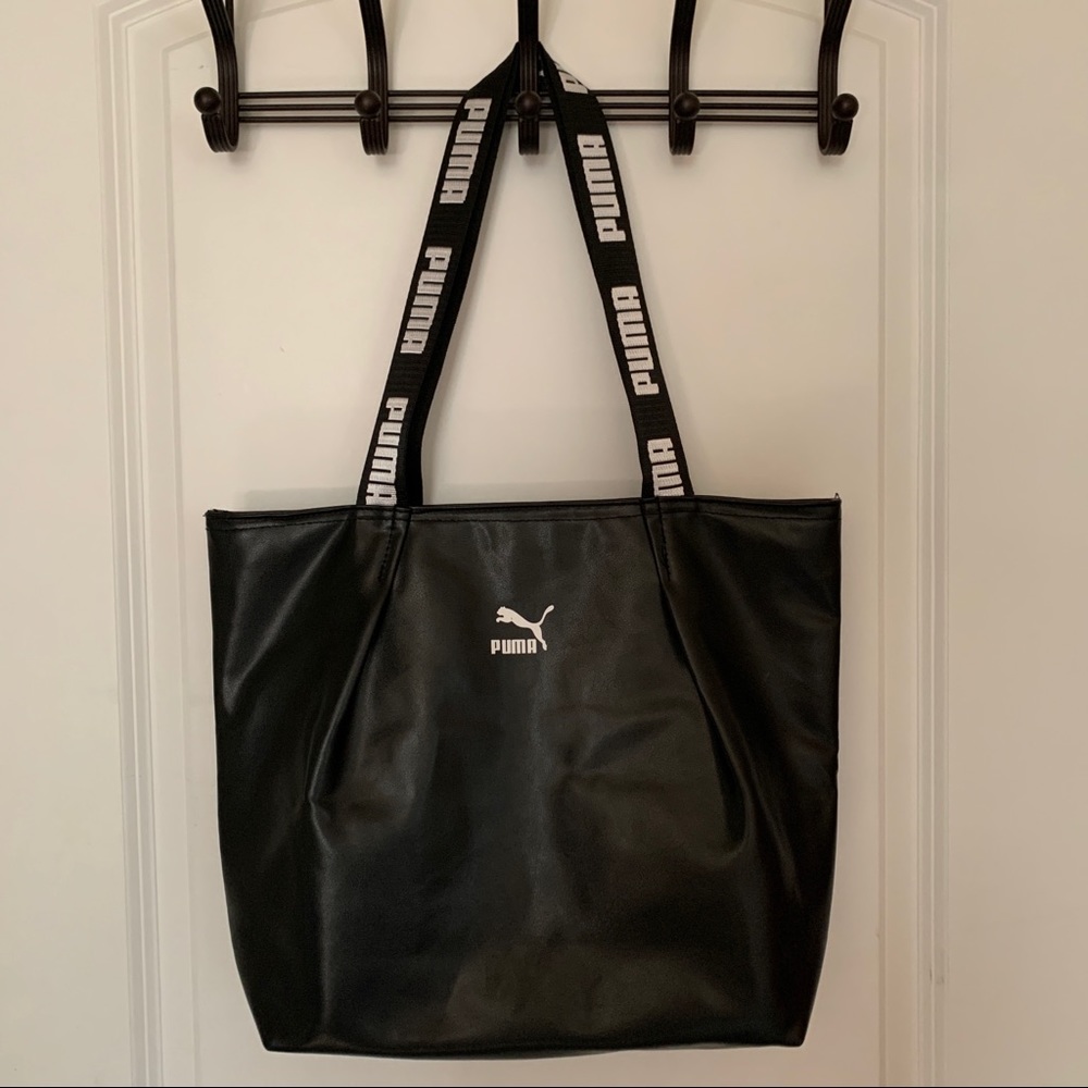 Black Puma tote bag